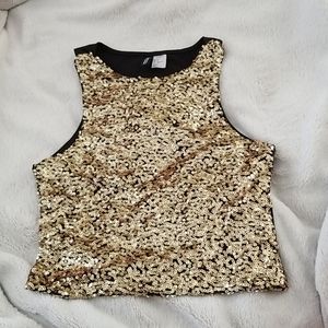 Sequined Crop Top